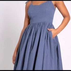 The Fabulous Tie Shoulder Fit N'Flare dress